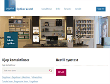 Tablet Screenshot of optikervestol.no